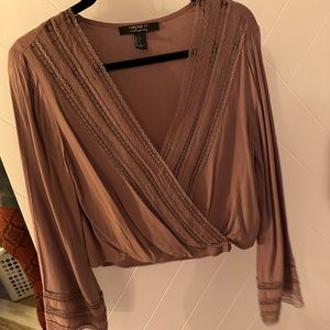 F21 lace wrap top